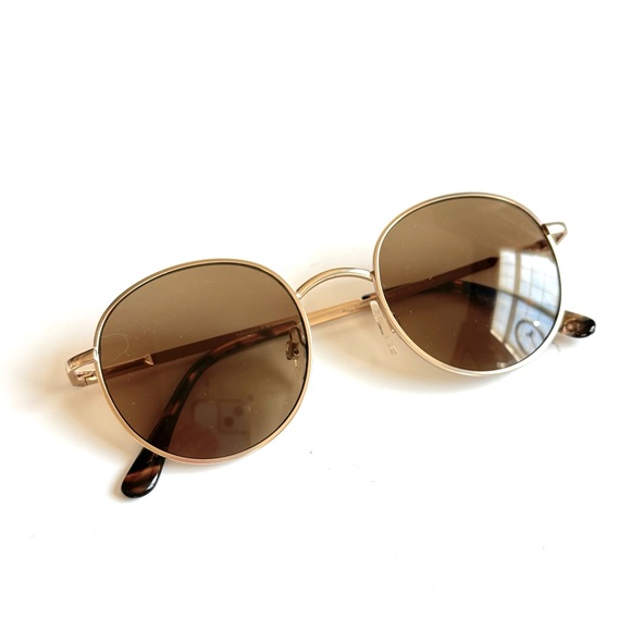 Peepers The Good Life Sunglasses Readers Gold Rim w/ +1.00 Bifocal Magnification - Picture 11 of 11